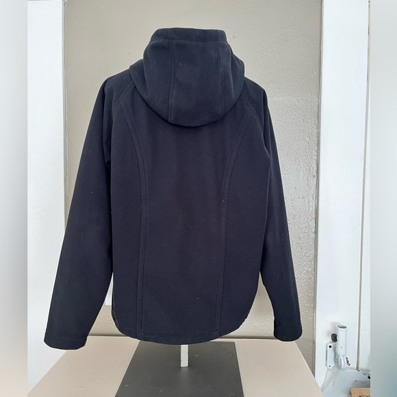 Cabela’s Black Softshell Hooded Jacket Women’s M Fleece Lined Outdoor Coat 2 - Picture 4 of 14